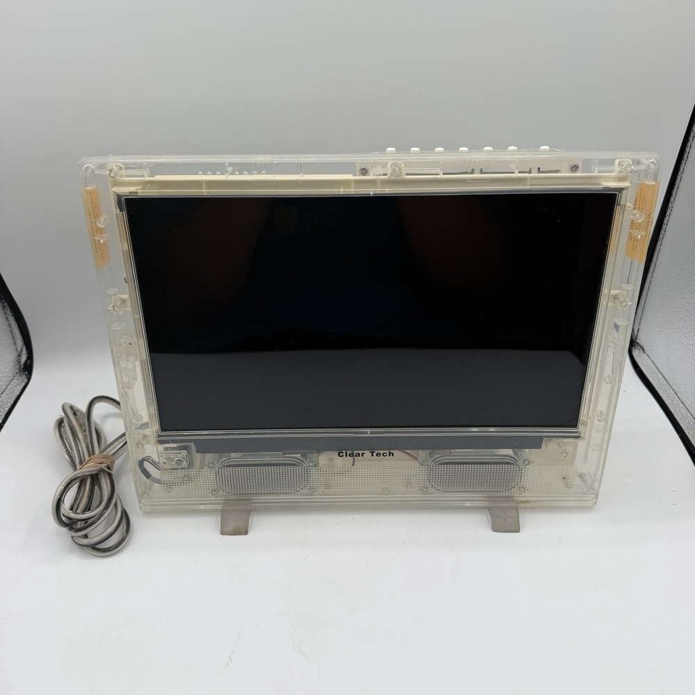 Vintage Clear Tech 13" Transparent LED TV CTTVLED13 Prison Jail TESTED No Remote